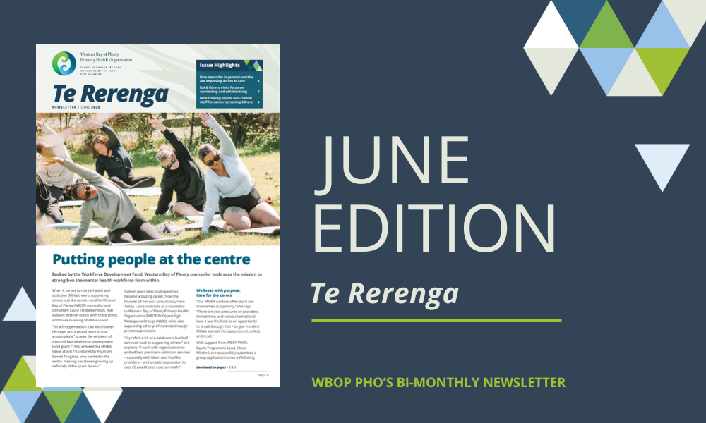 Banners shows the cover of Te Rerenga June 2025 edition.