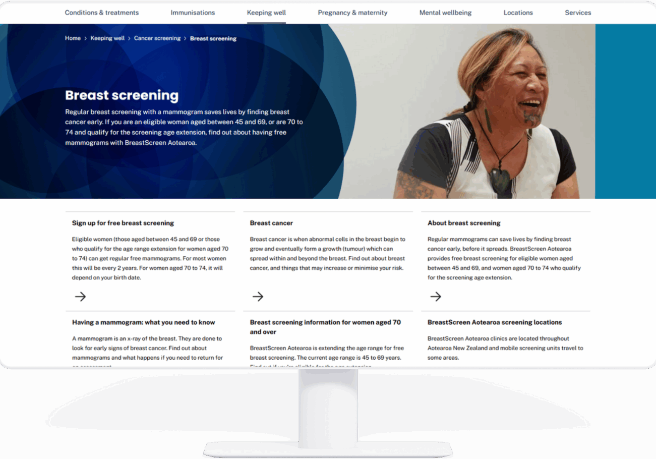 Breast Screening Website Resource