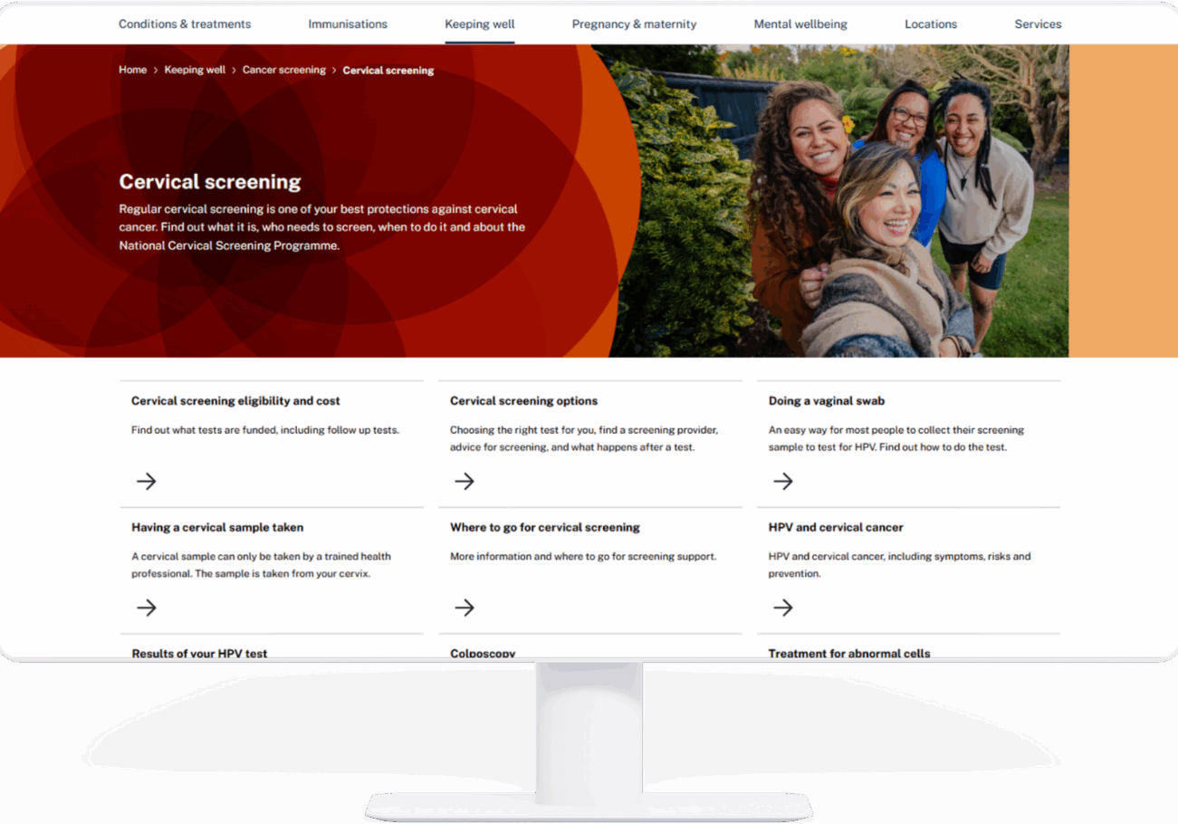 Cervical Screening Website Resource